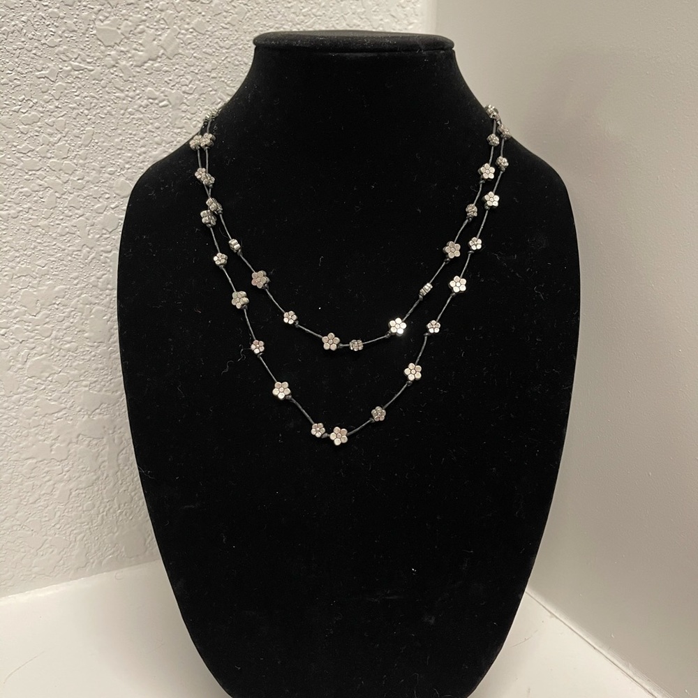 Handmade flower necklace